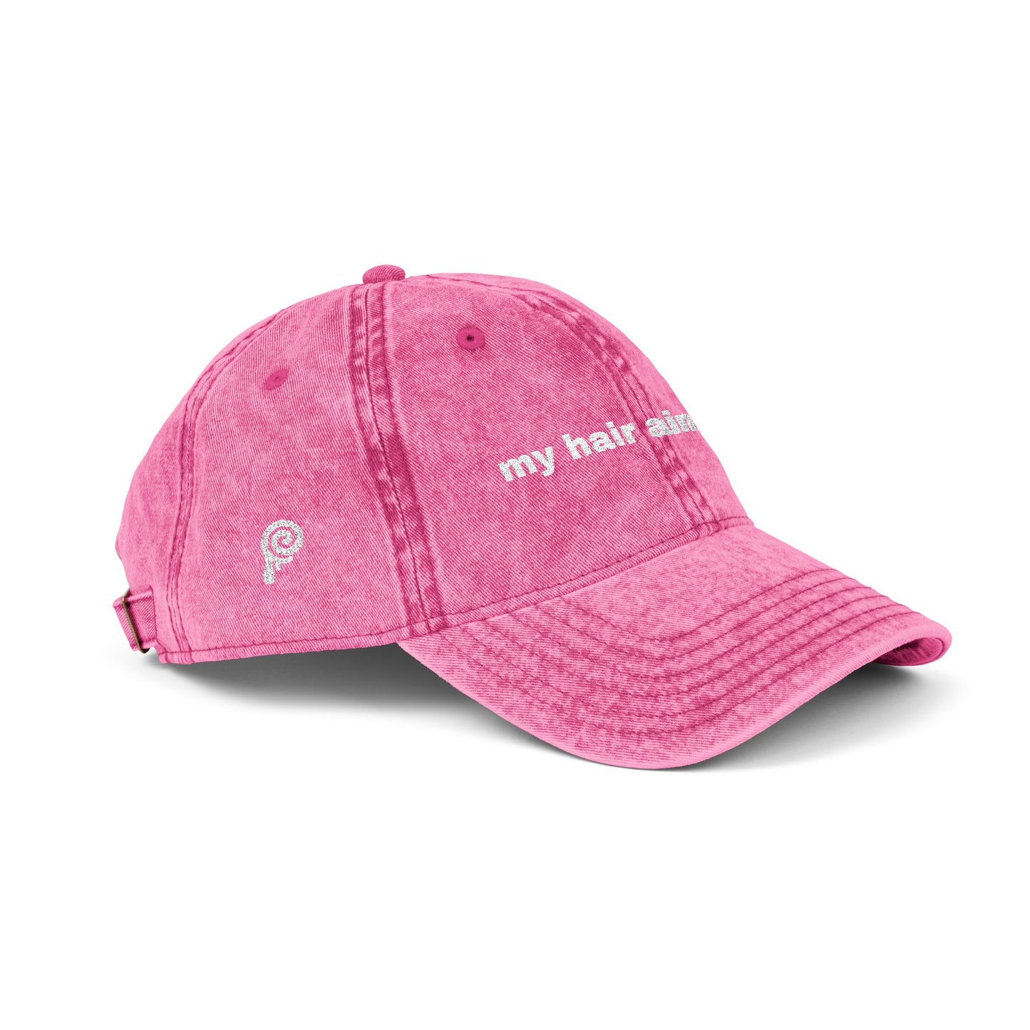 "my hair aint done" Embroidered Cap