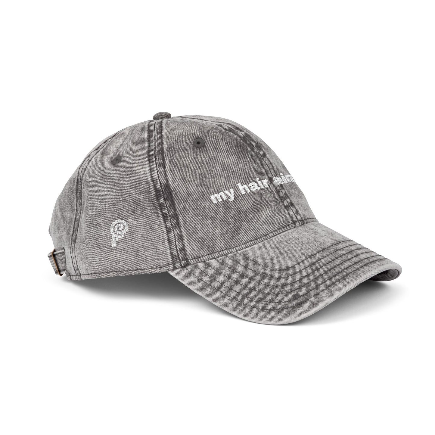 "my hair aint done" Embroidered Cap